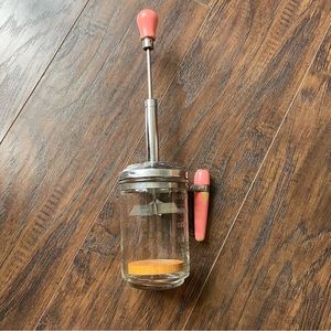 Vintage Hazel Atlas Pink Handle Food Chopper